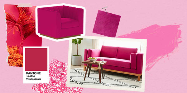 How to Add a Pop of Pantone Color of the Year Viva Magenta into Your Home