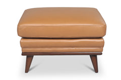 Rooney Leather Ottoman