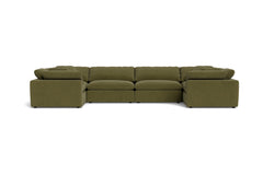 Westover 6pc Sectional Sofa :: Leg Finish: Espresso