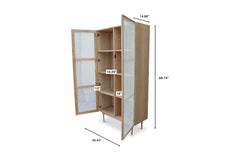 June Bookcase with Full Doors