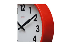 Factory Wall Clock by Cloudnola RED