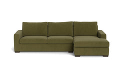 Maverick 2pc Sectional Sofa :: Leg Finish: Espresso / Configuration: RAF - Chaise on the Right