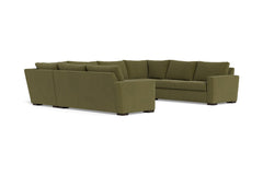 Maverick 5pc Sectional Sofa :: Leg Finish: Espresso