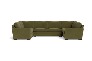 Maverick 5pc Sectional Sofa :: Leg Finish: Espresso