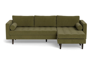 Sadie Reversible Chaise Sofa :: Leg Finish: Espresso