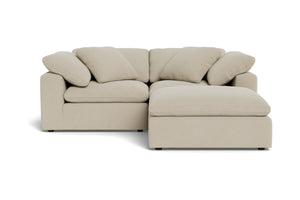 Westover 3pc Sectional Sofa W/ Ottoman :: Leg Finish: Espresso