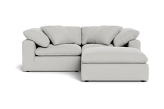 Westover 3pc Sectional Sofa W/ Ottoman :: Leg Finish: Espresso