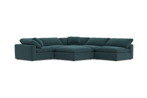 Westover 6pc Sectonal Sofa W/ Ottoman :: Leg Finish: Espresso