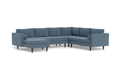 Sadie 4pc Sectional Sofa :: Leg Finish: Espresso / Configuration: LAF - Chaise on the Left