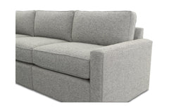 Phoenix 4pc Modular Sectional Sofa :: Configuration: L.A.F. - Chaise on the Left / Arm Style: Track Arm