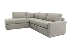 Phoenix 4pc Modular Sectional Sofa :: Configuration: L.A.F. - Chaise on the Left / Arm Style: Track Arm