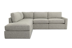 Phoenix 4pc Modular Sectional Sofa :: Configuration: L.A.F. - Chaise on the Left / Arm Style: Track Arm