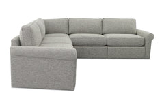 Phoenix 5pc Modular Sectional Sofa :: Configuration: Two Arms / Arm Style: Rolled Arm