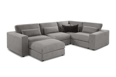 Kensington 5pc Modular Sectional Sofa w/ Ottoman