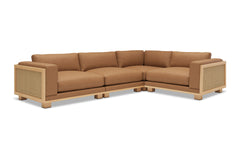Bailey 4pc Modular Leather Sectional Sofa