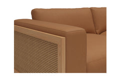 Bailey 4pc Modular Leather Sectional Sofa