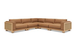 Bailey 5pc Modular Leather Sectional Sofa