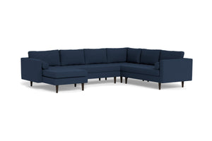 Sadie 4pc Sectional Sofa :: Leg Finish: Espresso / Configuration: LAF - Chaise on the Left