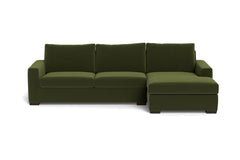 Maverick 2pc Sectional Sofa :: Leg Finish: Espresso / Configuration: RAF - Chaise on the Right