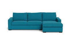 Maverick 2pc Sectional Sofa :: Leg Finish: Espresso / Configuration: RAF - Chaise on the Right