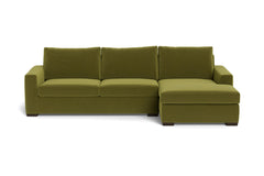 Maverick 2pc Sectional Sofa :: Leg Finish: Espresso / Configuration: RAF - Chaise on the Right
