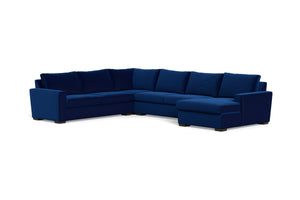 Maverick 4pc Sectional Sofa :: Leg Finish: Espresso / Configuration: RAF - Chaise on the Right