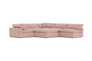 Westover 6pc Sectonal Sofa W/ Ottoman :: Leg Finish: Espresso