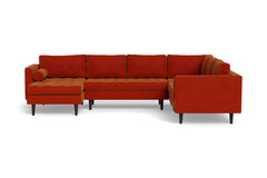 Sadie 4pc Sectional Sofa :: Leg Finish: Espresso / Configuration: LAF - Chaise on the Left