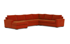 Maverick 4pc Sectional Sofa :: Leg Finish: Espresso / Configuration: LAF - Chaise on the Left
