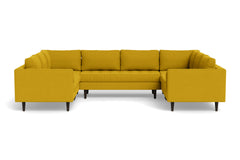 Sadie 5pc Sectional Sofa :: Leg Finish: Espresso