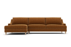 Soto 2pc Sectional Sofa :: Leg Finish: Weathered Oak / Configuration: LAF - Chaise on the Left