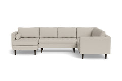 Sadie 4pc Sectional Sofa :: Leg Finish: Espresso / Configuration: LAF - Chaise on the Left