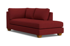 Tuxedo Right Arm Chaise :: Leg Finish: Pecan / Configuration: RAF - Chaise on the Right