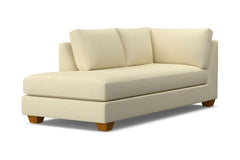 Tuxedo Left Arm Chaise :: Leg Finish: Pecan / Configuration: LAF - Chaise on the Left