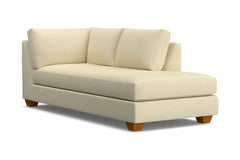 Tuxedo Right Arm Chaise :: Leg Finish: Pecan / Configuration: RAF - Chaise on the Right