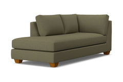 Tuxedo Left Arm Chaise :: Leg Finish: Pecan / Configuration: LAF - Chaise on the Left