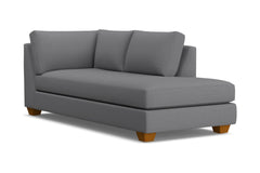 Tuxedo Right Arm Chaise :: Leg Finish: Pecan / Configuration: RAF - Chaise on the Right
