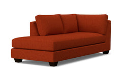 Tuxedo Left Arm Chaise :: Leg Finish: Espresso / Configuration: LAF - Chaise on the Left