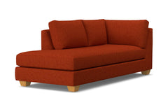 Tuxedo Left Arm Chaise :: Leg Finish: Natural / Configuration: LAF - Chaise on the Left