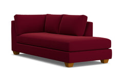 Tuxedo Right Arm Chaise :: Leg Finish: Pecan / Configuration: RAF - Chaise on the Right