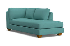 Tuxedo Right Arm Chaise :: Leg Finish: Pecan / Configuration: RAF - Chaise on the Right