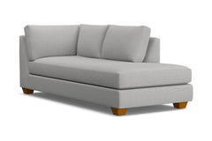 Tuxedo Right Arm Chaise :: Leg Finish: Pecan / Configuration: RAF - Chaise on the Right