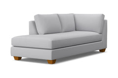 Tuxedo Left Arm Chaise :: Leg Finish: Pecan / Configuration: LAF - Chaise on the Left