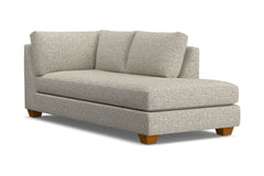 Tuxedo Right Arm Chaise :: Leg Finish: Pecan / Configuration: RAF - Chaise on the Right