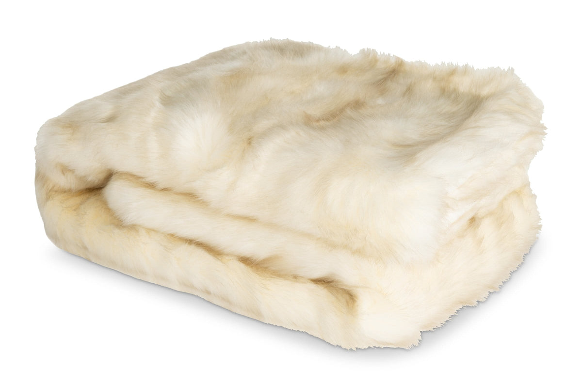 Duke Faux Fur Throw Modern Bed and Sofa Throw Blankets Apt2B