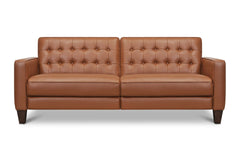 Toranado Leather Sofa with Power Footrests