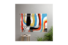 Abstract Color Shape Wall Hanging by Dorisciciart