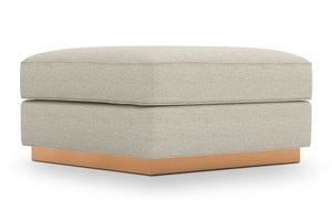 Harper Ottoman :: Leg Finish: Natural / Size: 35x35