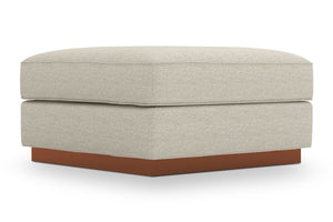 Harper Ottoman :: Leg Finish: Pecan / Size: 35x35