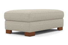 Melrose Ottoman :: Leg Finish: Pecan / Size: 28x48